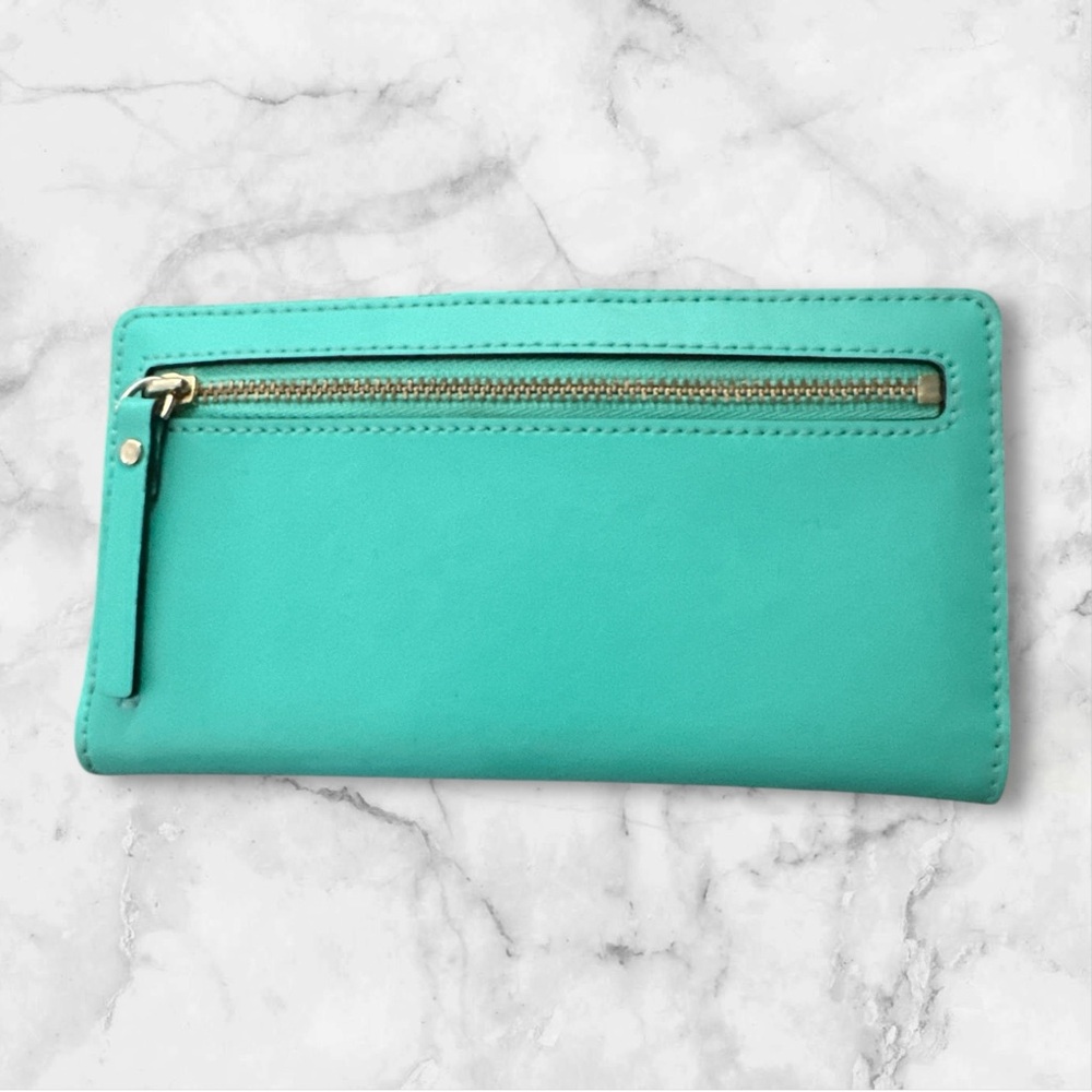 kate spade Turquoise Leather Continental Wallet - Picture 3 of 8